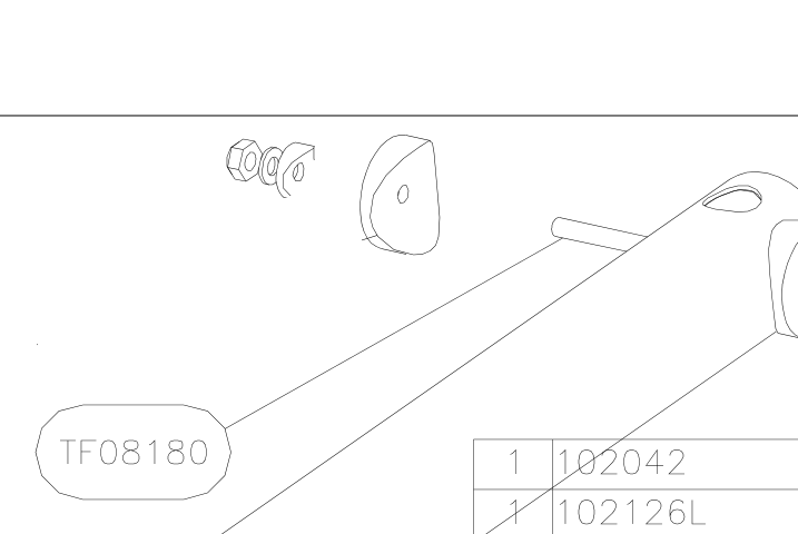 TF08180 – Keel rear part (X-Air F Gumnam) spare part diagram