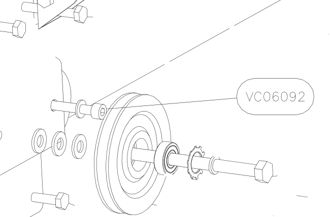 VC06092 – Keel rear part (X-Air F Gumnam) spare part diagram